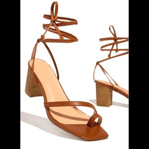 Miss Lola - Chic Fling Tan Heels
